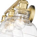 Carver 3 Light 28 inch Brushed Champagne Bronze Vanity Lighting Wall Light